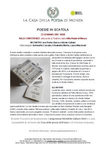 22 GENNAIO Mirabello Cultura Poesie in scatola Berra e Gallani (Clicca per PDF)