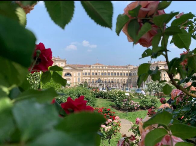 Villa Reale vista dal roseto