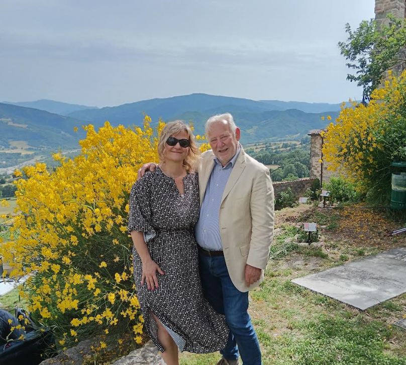 Con Carlo Pagani nel borgo di Petrella Guidi
