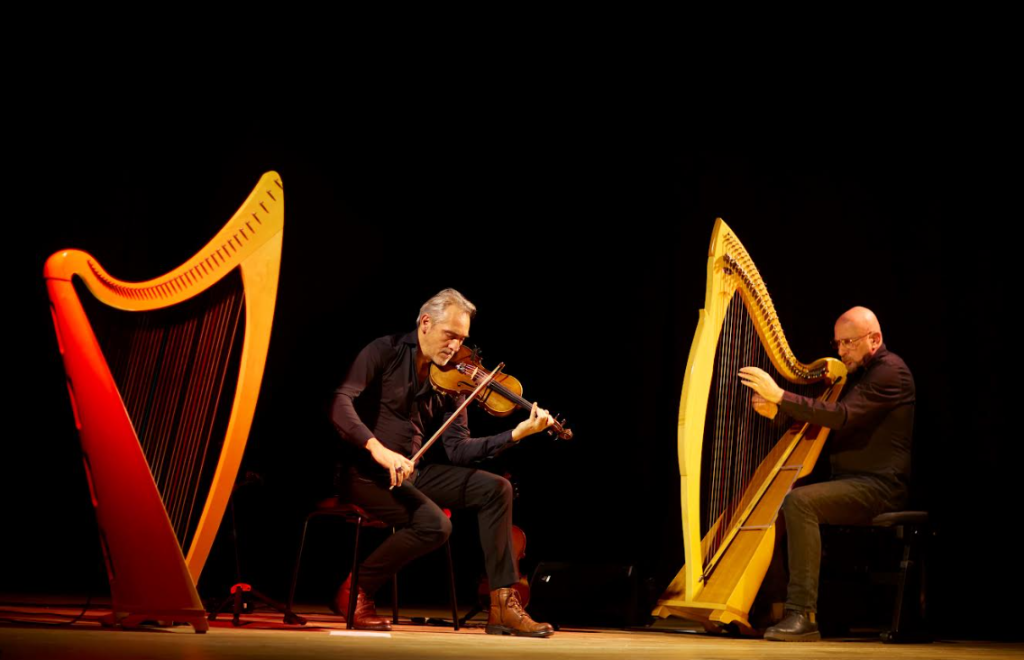 Fulvio Renzi al violino e Vincenzo Zitello all’arpa